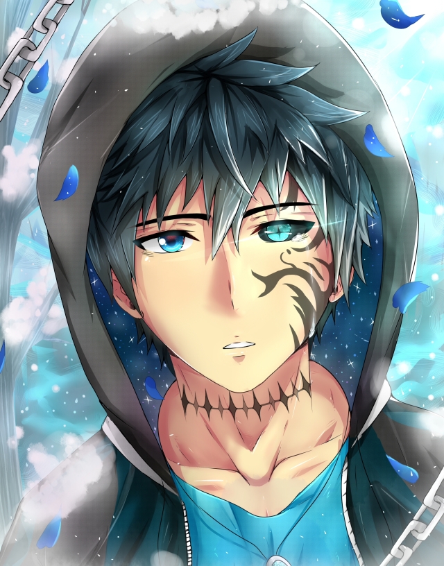 Anime Boy Colored Eye Tattoo Animepictures
